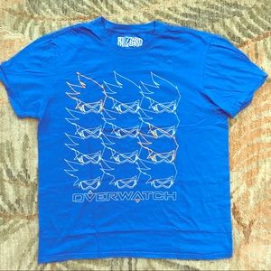 Overwatch Tracer themed Blue Shirt